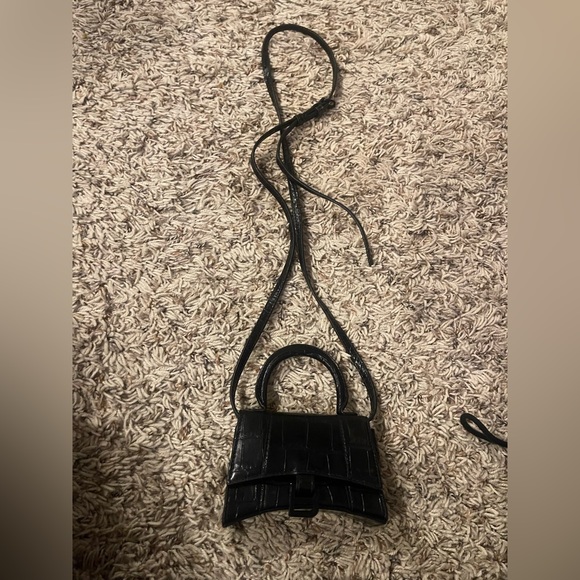 Mini Black Croc Balenciaga Bag - Picture 1 of 5